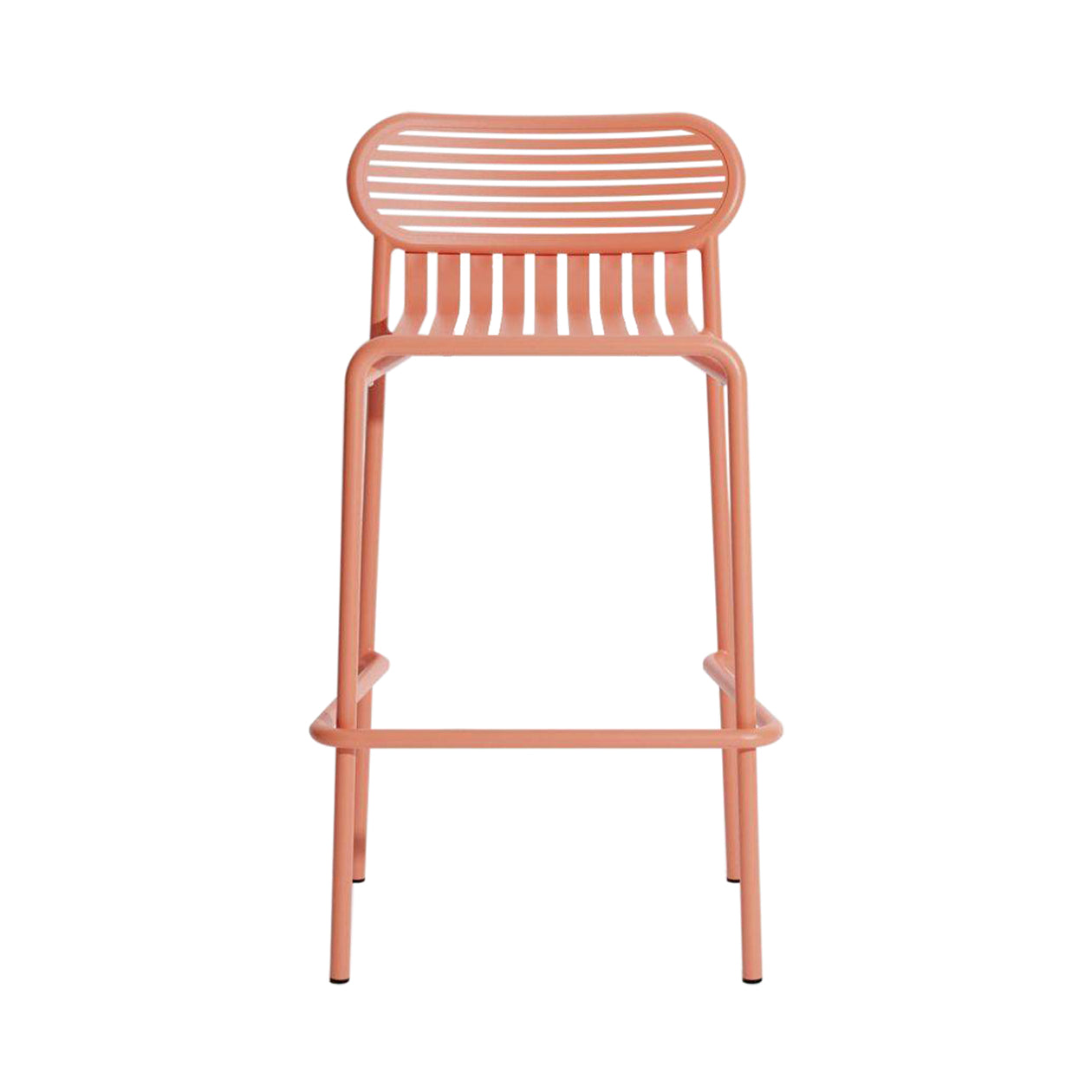 Week-End Stacking Bar Stool: Coral