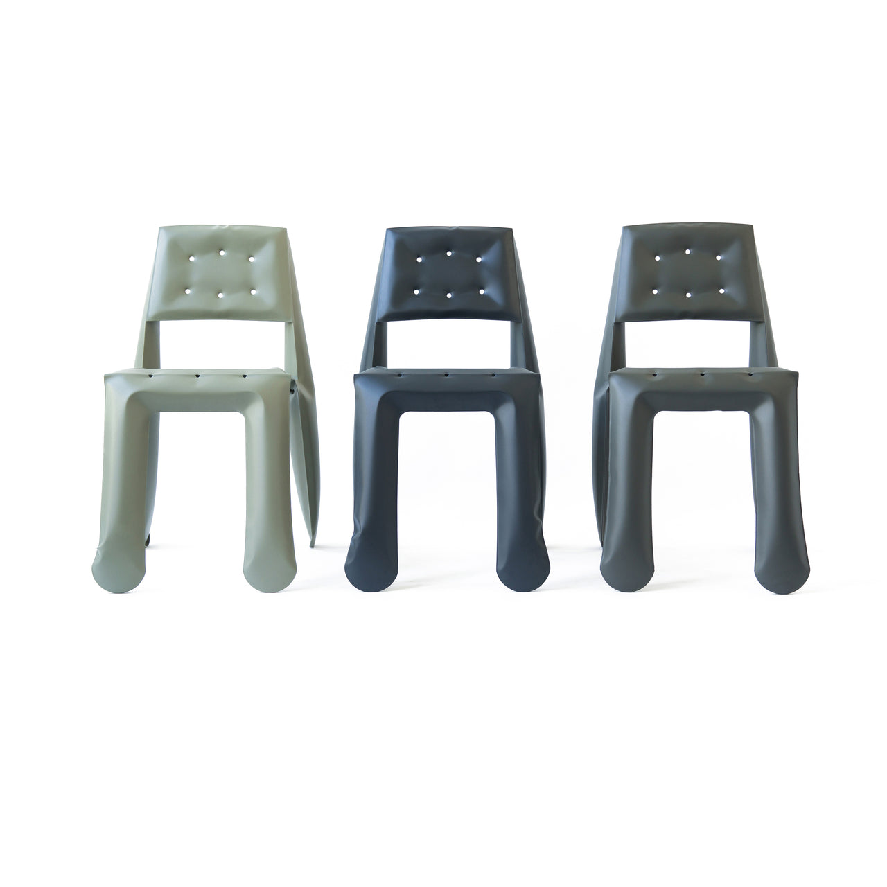 Chippensteel 0.5 Chair: Moss Grey Carbon Steel + Graphite Grey Carbon Steel + Graphite Grey Carbon Steel + Umbra Grey Carbon Steel