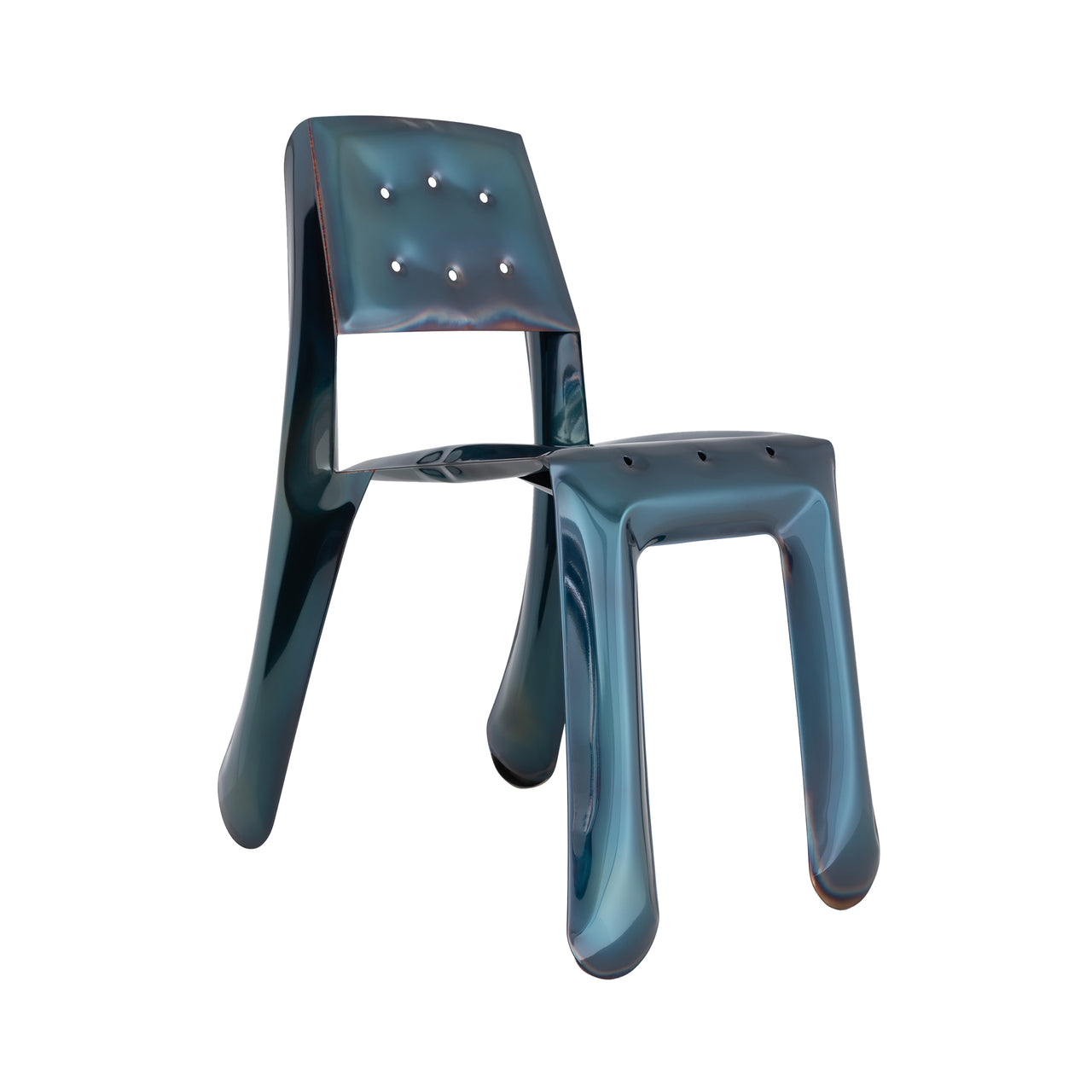 Chippensteel 0.5 Chair: Cosmic Blue Carbon Steel