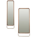 Utility Long Mirror: Natural Walnut