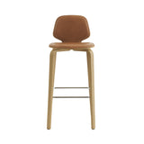 My Chair Bar + Counter Stool: Wood Base + Front Upholstered