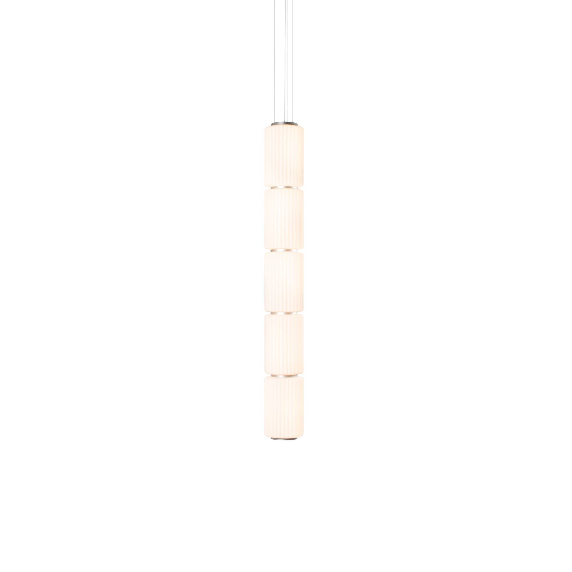 Column 175 Vertical Pendant: 5 Units + Ivory