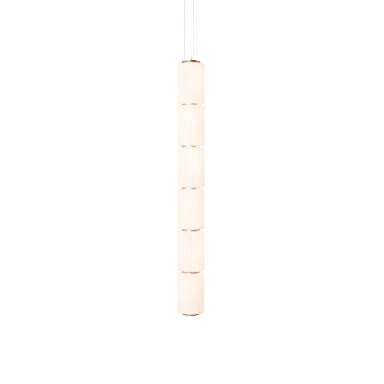 Column 175 Vertical Pendant: 6 Units + Ivory