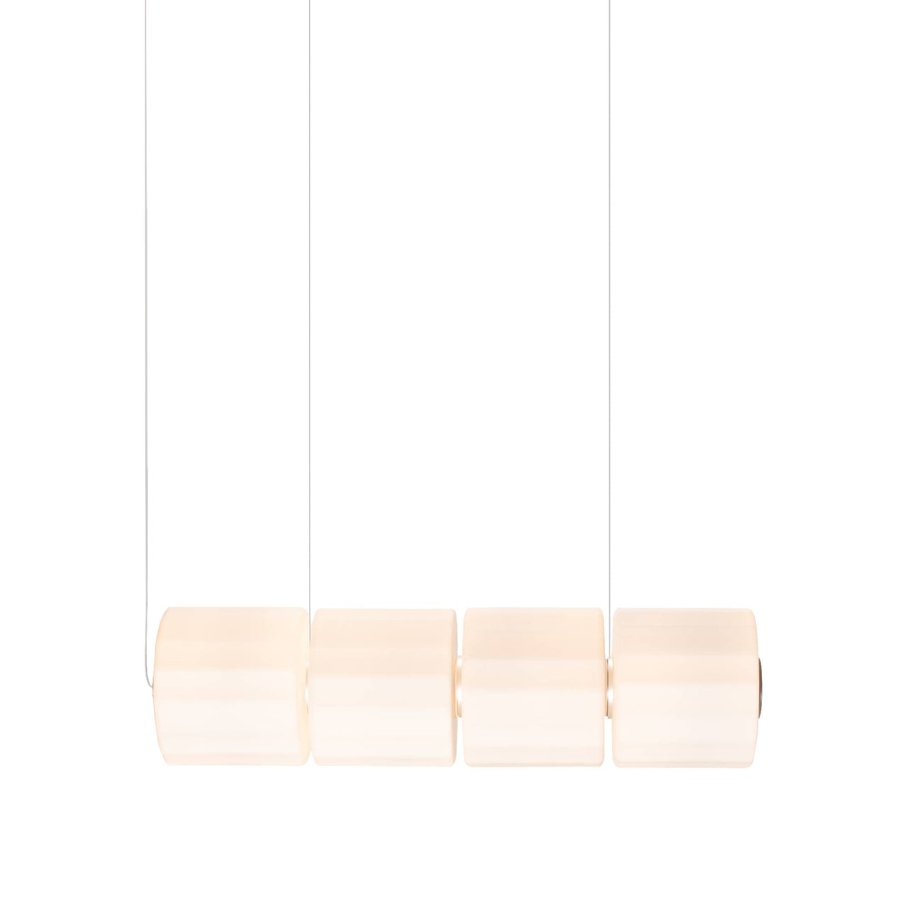 Column 300 Horizontal Pendant: 4 Units + Ivory