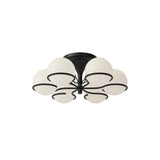 Model 2042 Ceiling Lamp: Black + 6