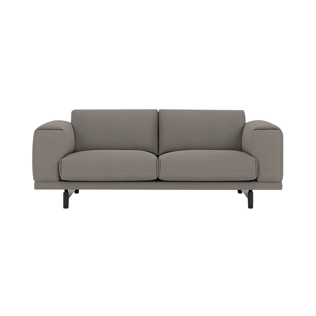 Rest Sofa: 2 Seater + Black