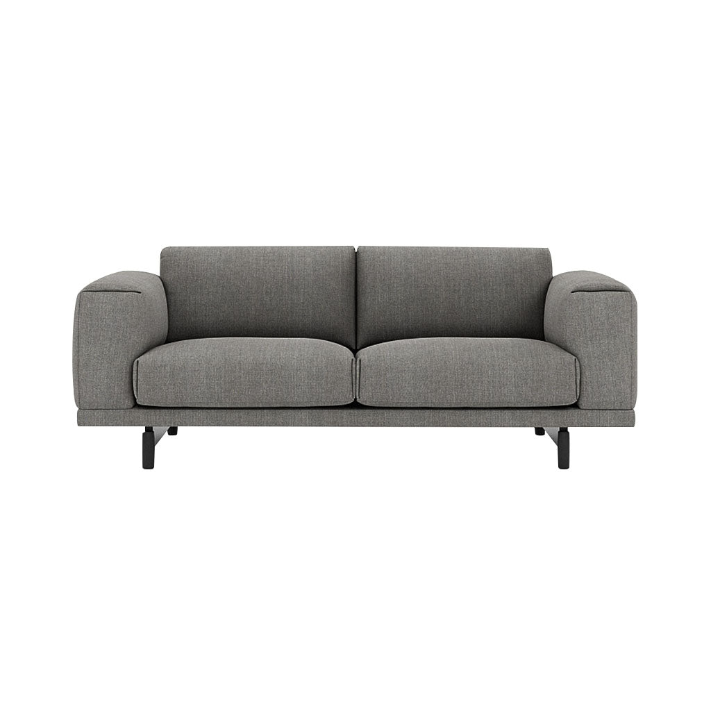 Rest Sofa: 2 Seater + Black