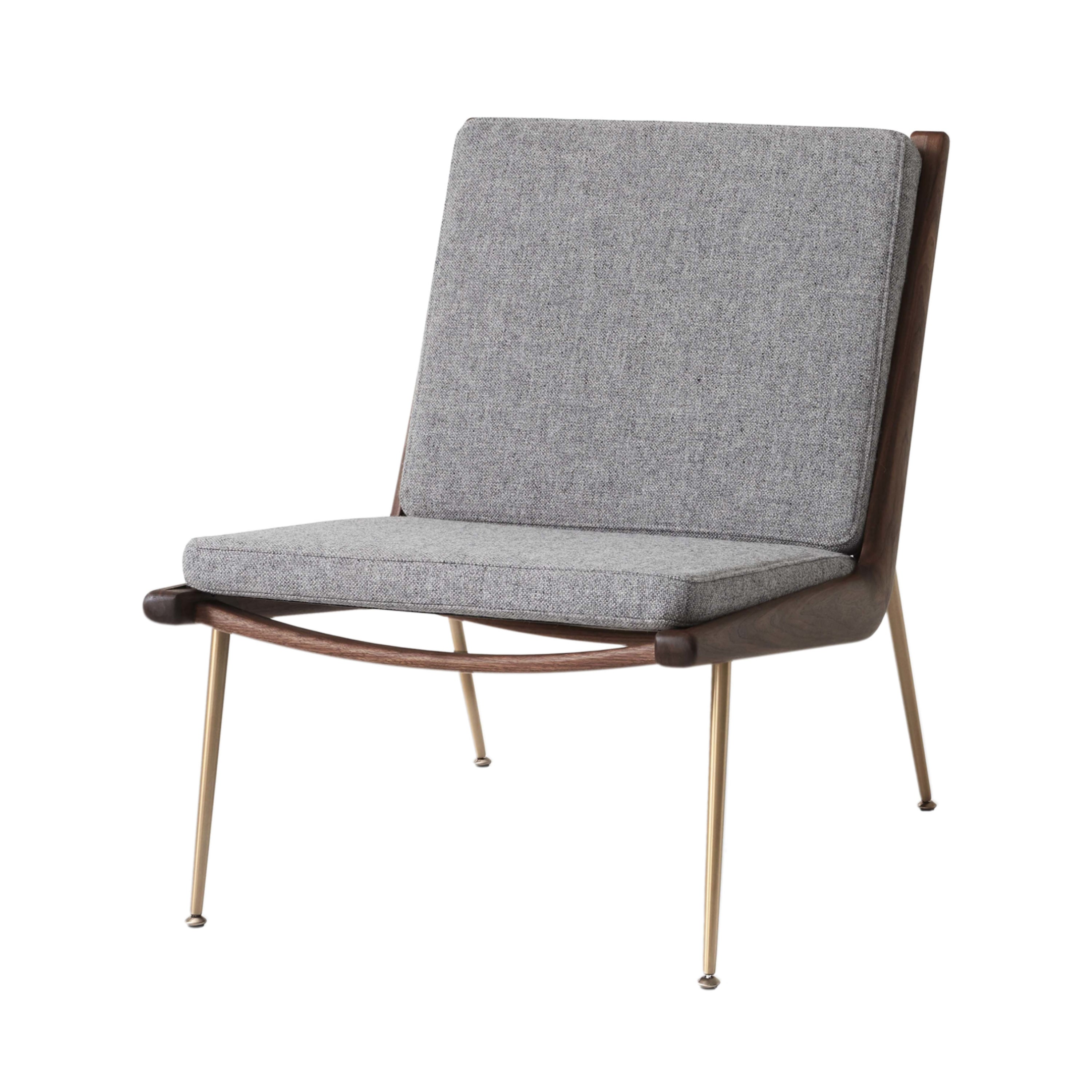 Boomerang Chair HM1: Oiled Walnut + Brass