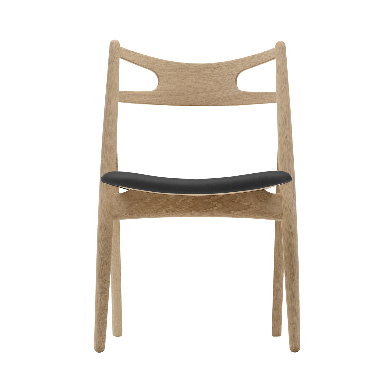 CH29P Sawbuck Chair: Oak + Soaped Oak