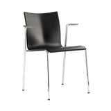 Chairik XL 123 Armchair: 4-Legs + Plastic - Black