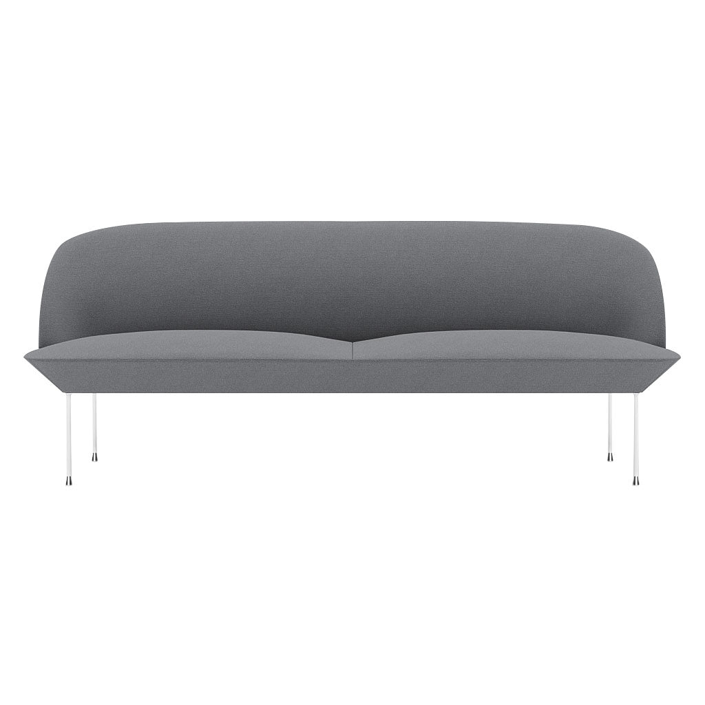 Oslo 3-Seater Sofa: Chrome