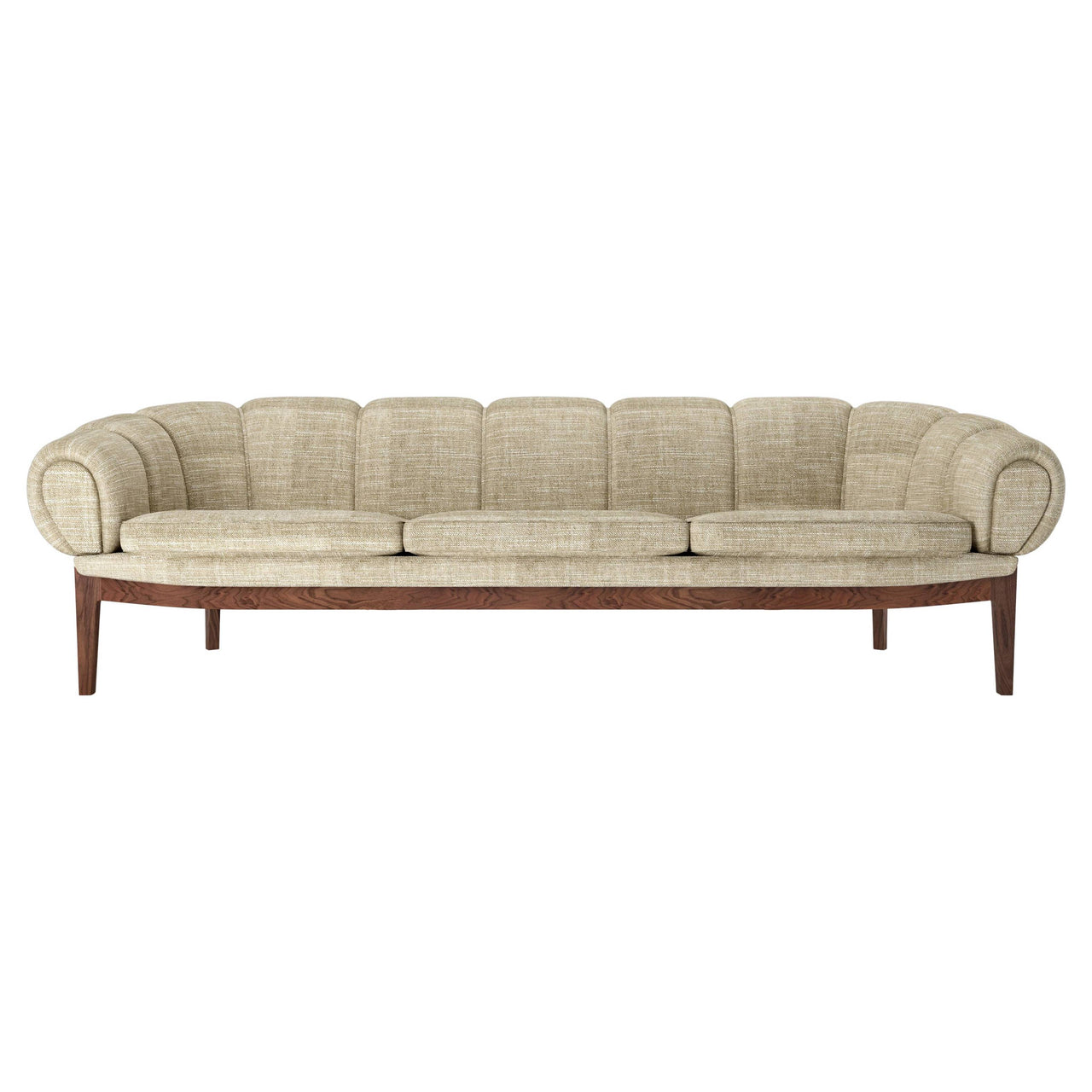 Croissant Sofa: Solid American Walnut