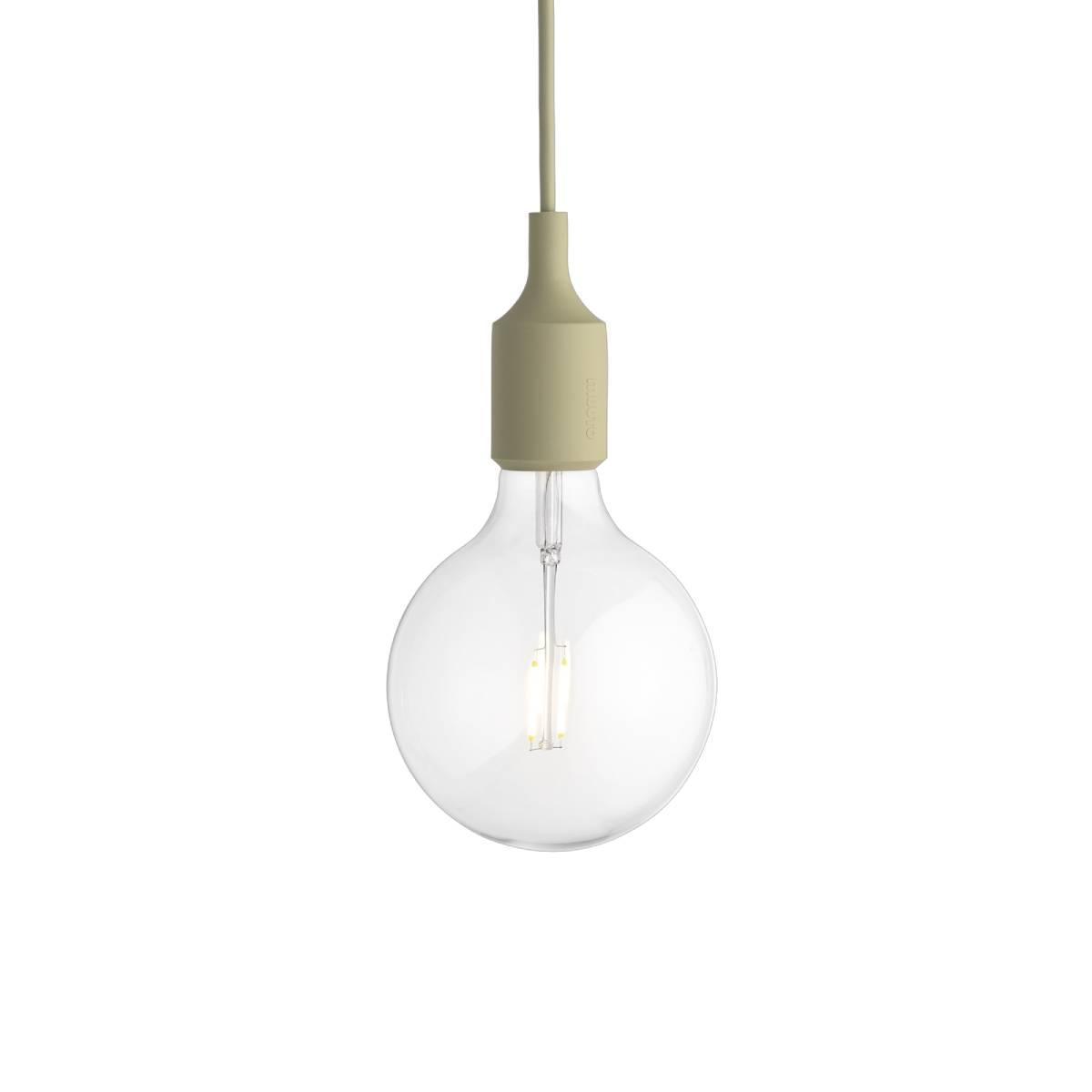 E27 Pendant Lamp: Beige-Green