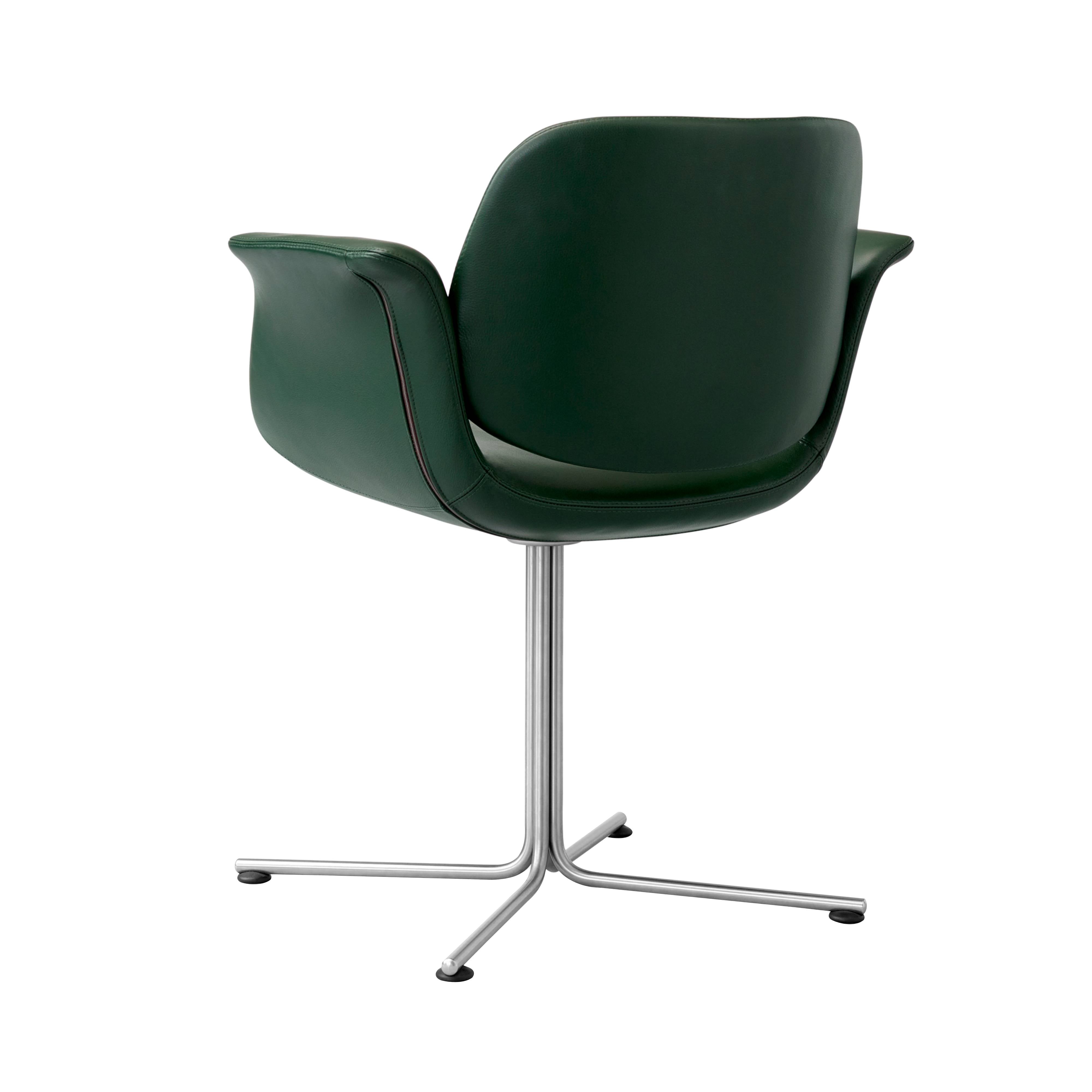 Flamingo Chair: Brushed Stainless Steel + Swivel