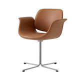 Flamingo Chair: Brushed Stainless Steel + Swivel