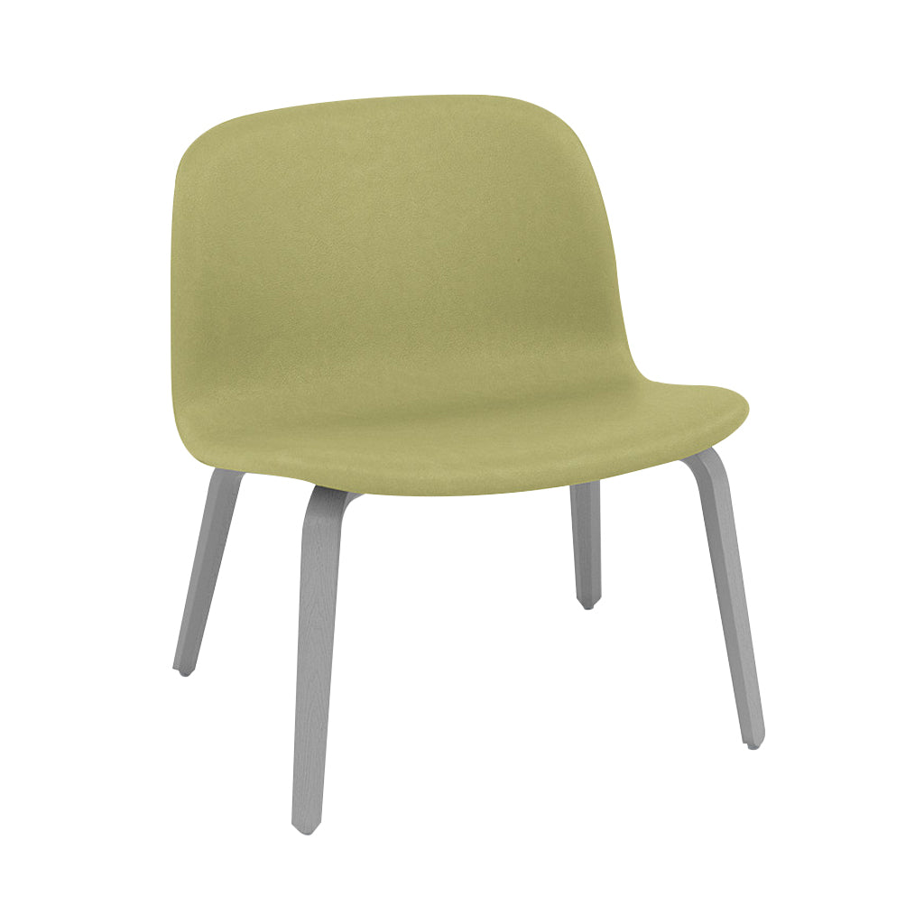 Visu Lounge Chair: Upholstered + Grey