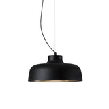 M68 Pendant Lamp: Black Matte Aluminum + Black