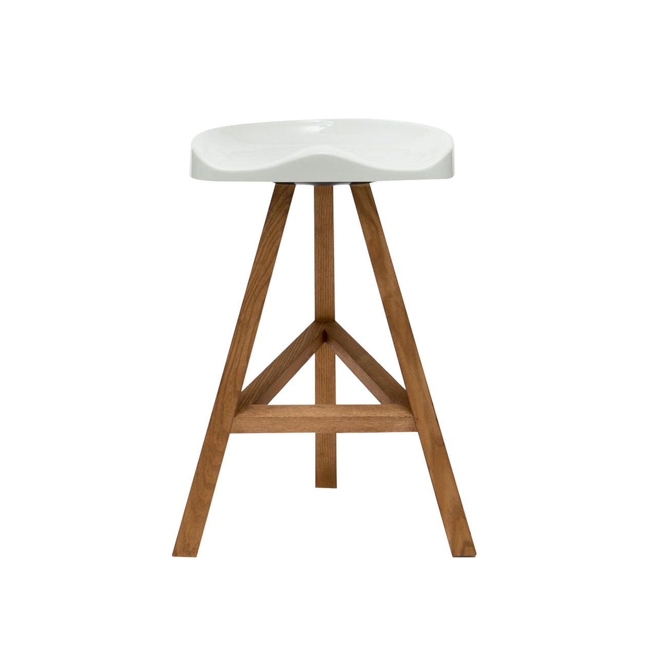 Heidi Stool: Counter + White