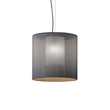 Moaré Pendant Lamp: Medium (Single Shade) + Grey