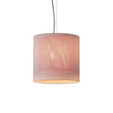 Moaré Pendant Lamp: Medium (Double Shade) + White + Red