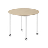 Base Table with Castors: Round + Small - 35.4