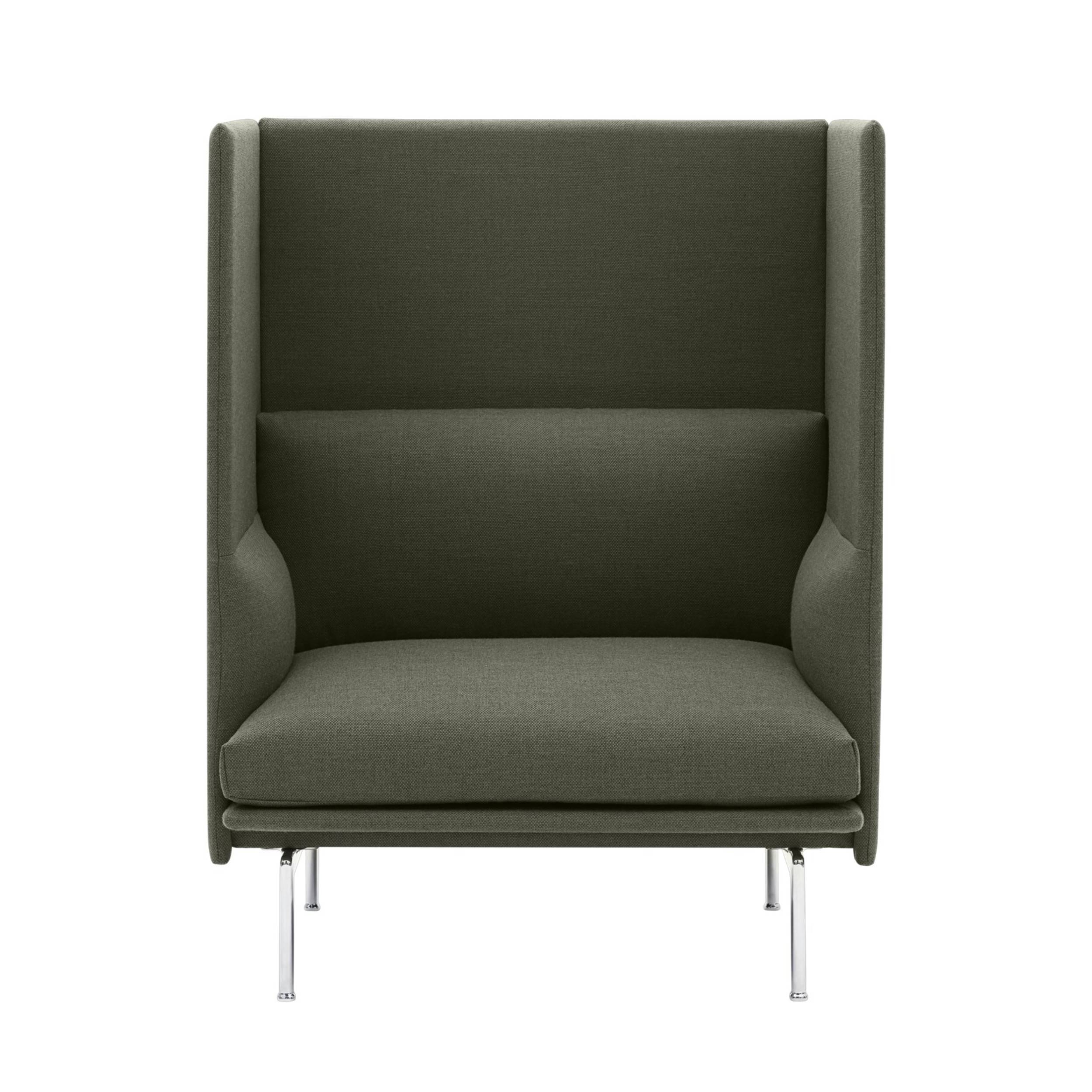 Outline Highback 1-Seater Sofa: Large - 47.2