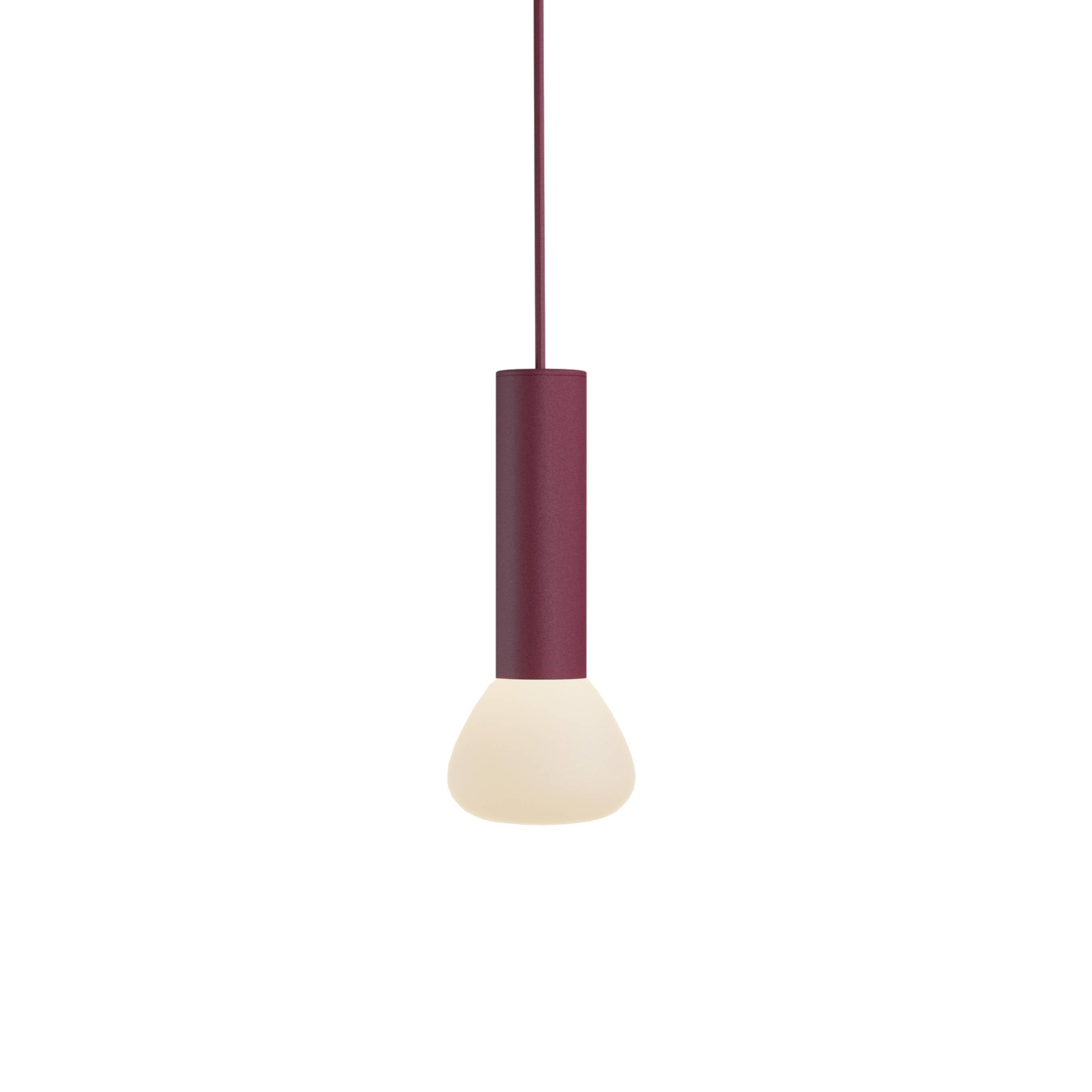 Parc 02 Pendant: Burgundy + Burgundy