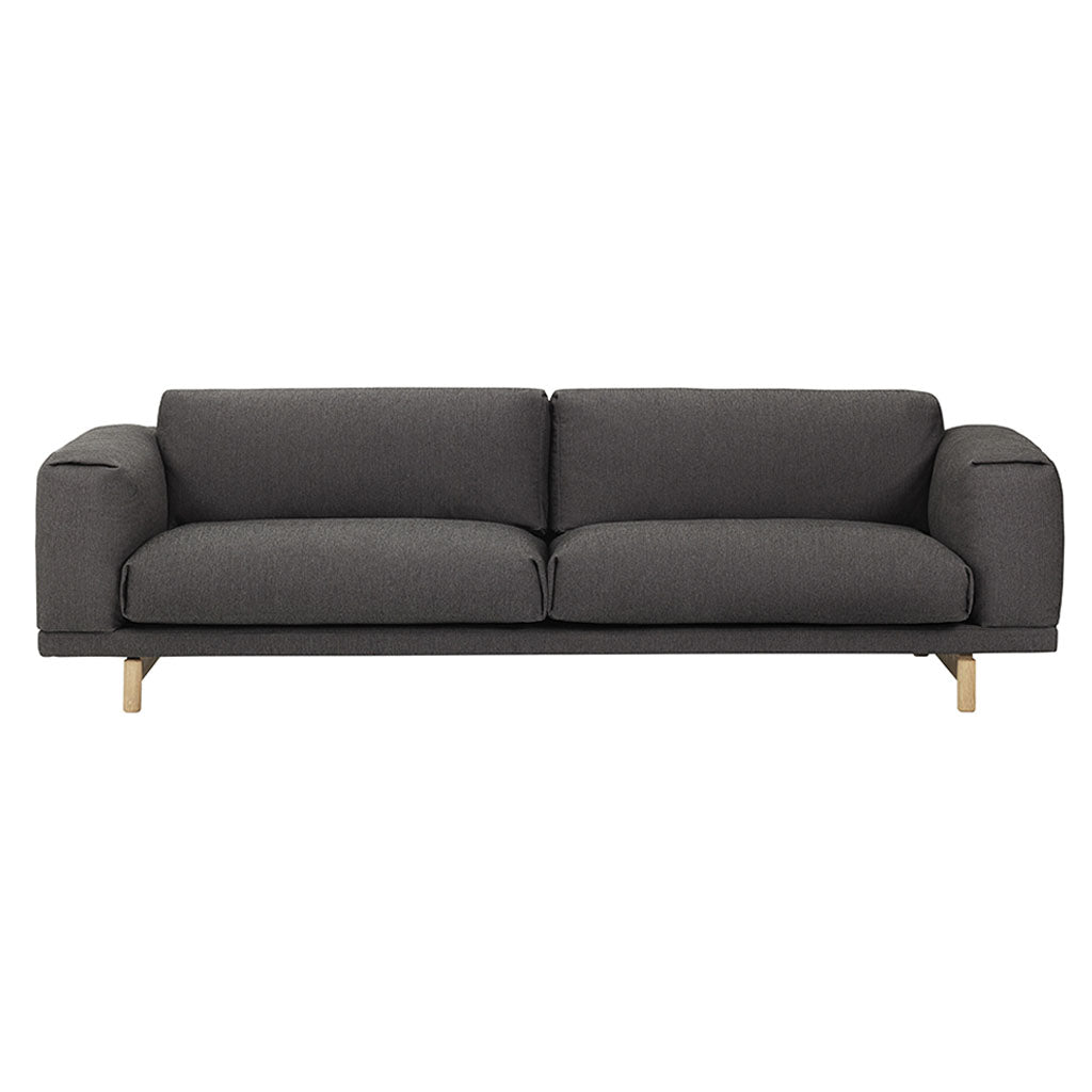 Rest Sofa: 3 Seater + Natural Oak