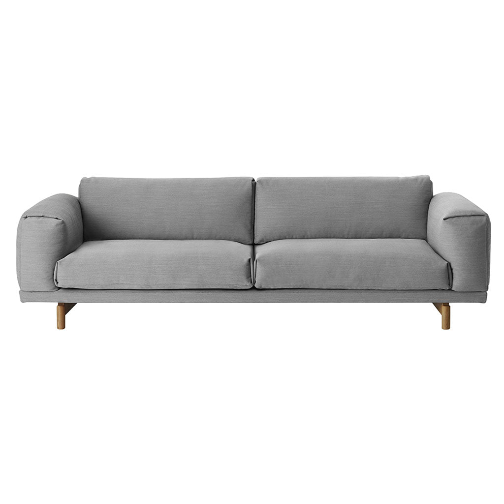 Rest Sofa: 3 Seater + Natural Oak