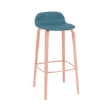 Visu Bar Stool: Upholstered + Tan Rose