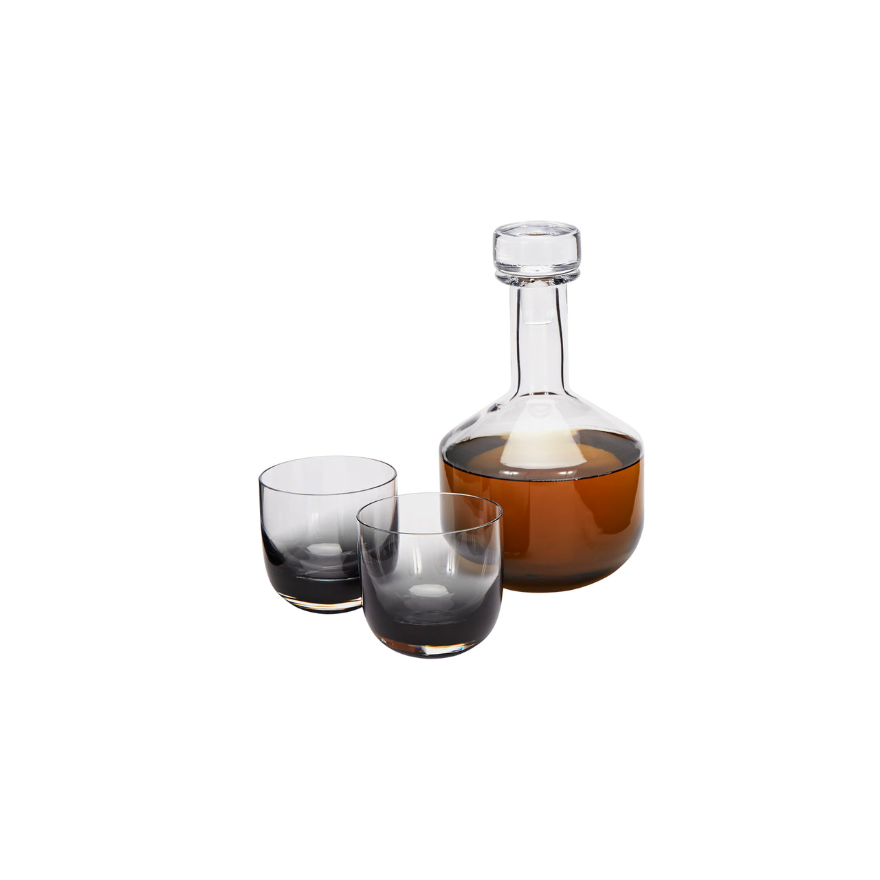 Tank Whiskey Tumblers: Black - Set of 2