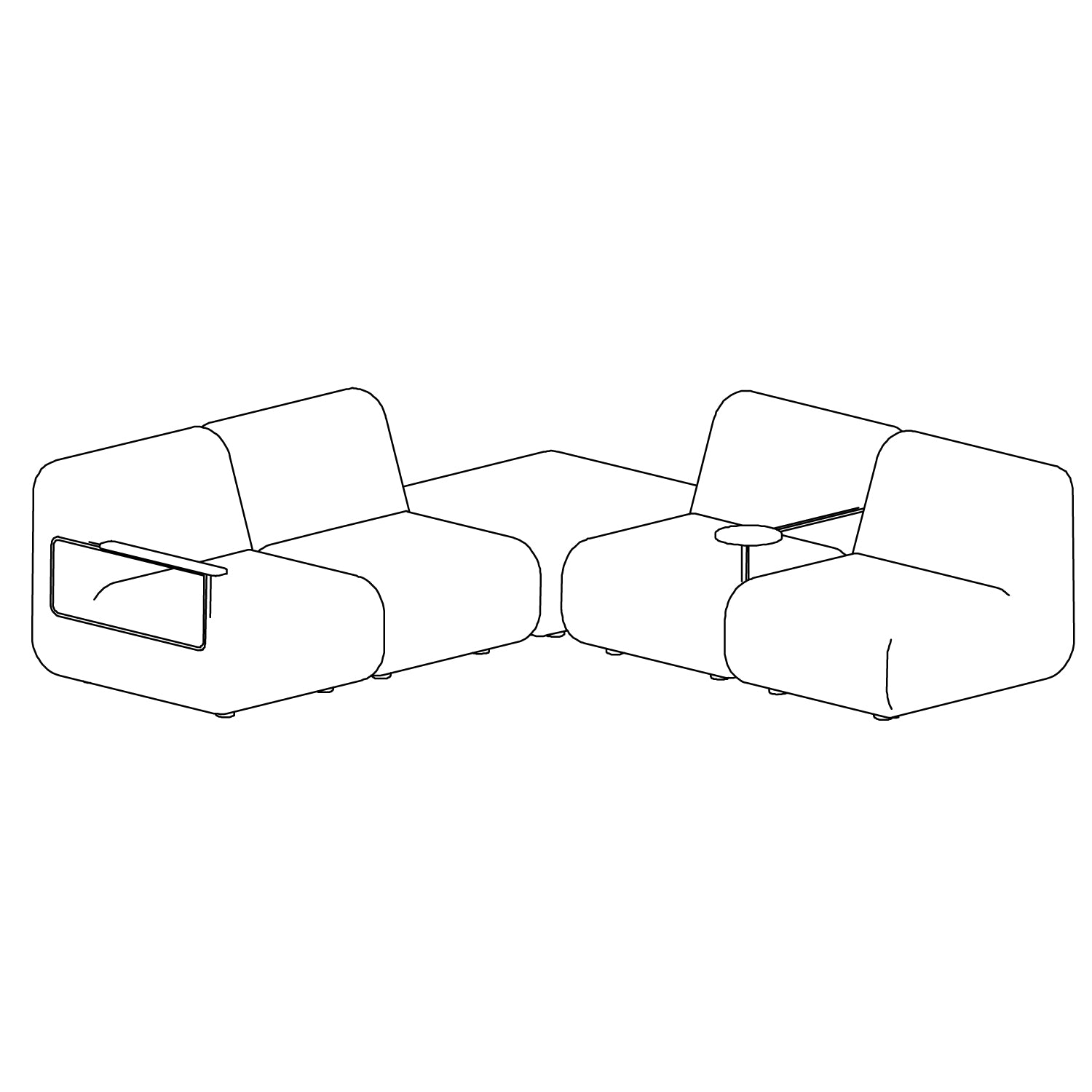 Gin Sofa - Configuration 4 Left