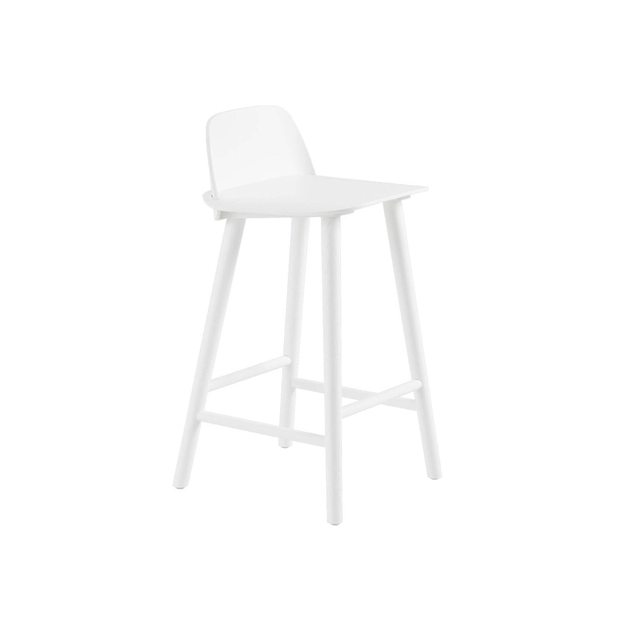 Nerd Bar + Counter Stool: Counter + White 