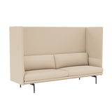 Outline Highback 3-Seater Sofa: Small - 45.3