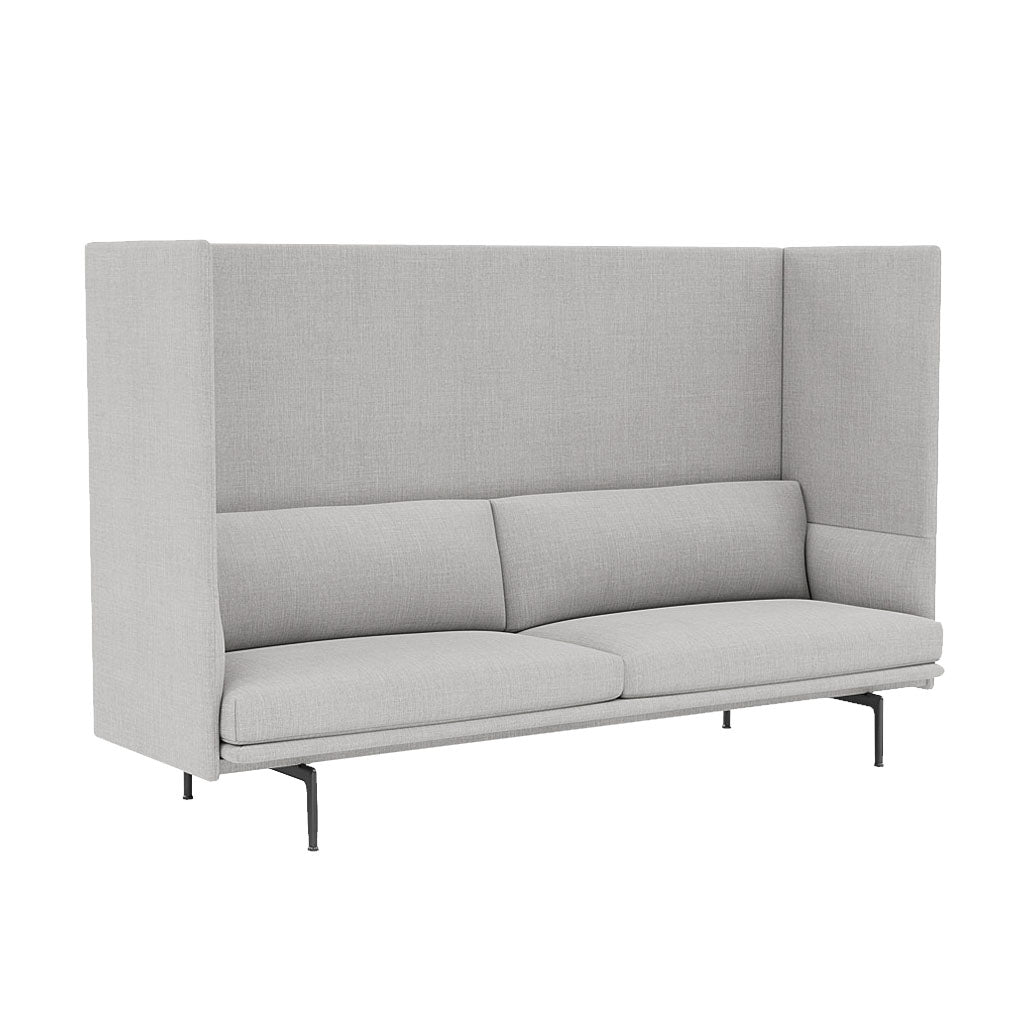 Outline Highback 3-Seater Sofa: Small - 45.3