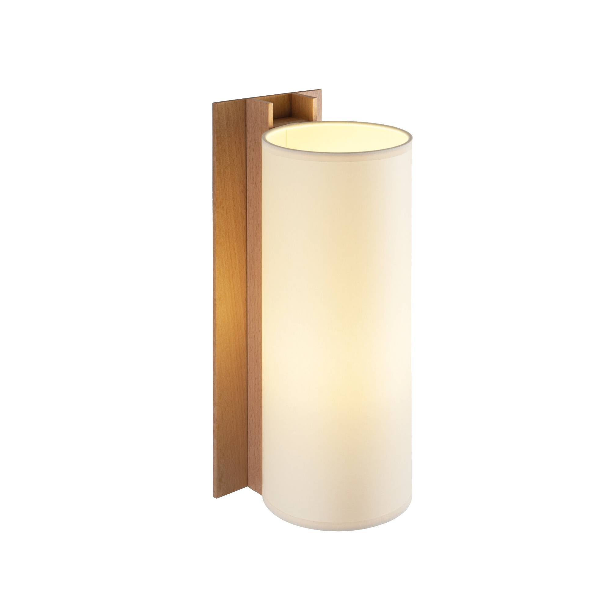 TMM Wall Lamp: Long + Beige + Beech + Direct Wall