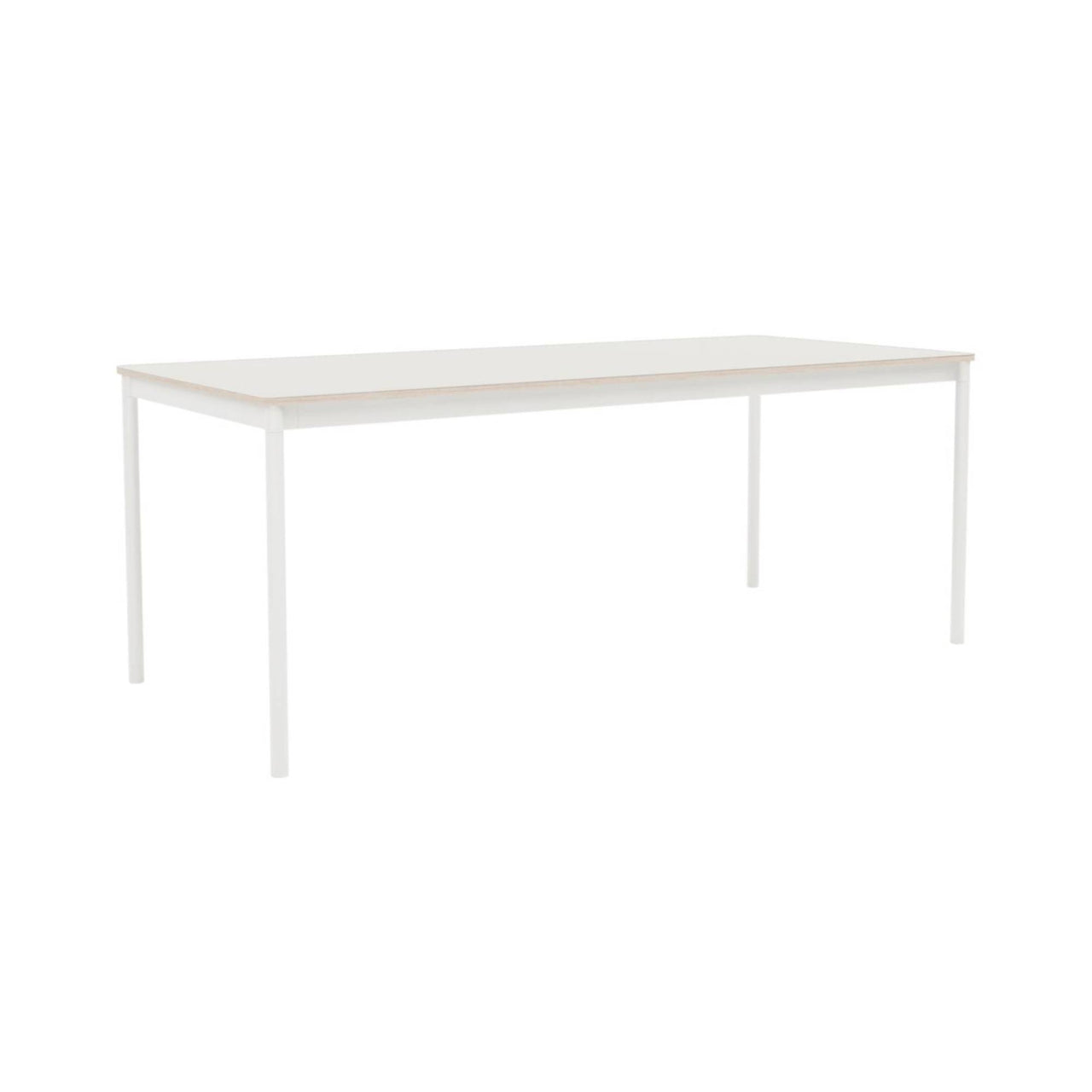 Base Table: Medium + White Nanolaminate + Plywood + White