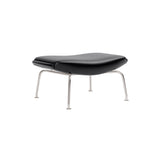 Wegner Ox Ottoman: Brushed Stainless Steel