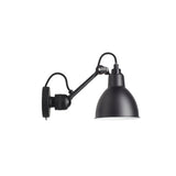 Lampe Gras N°304 Lamp with Switch:  Black + Round