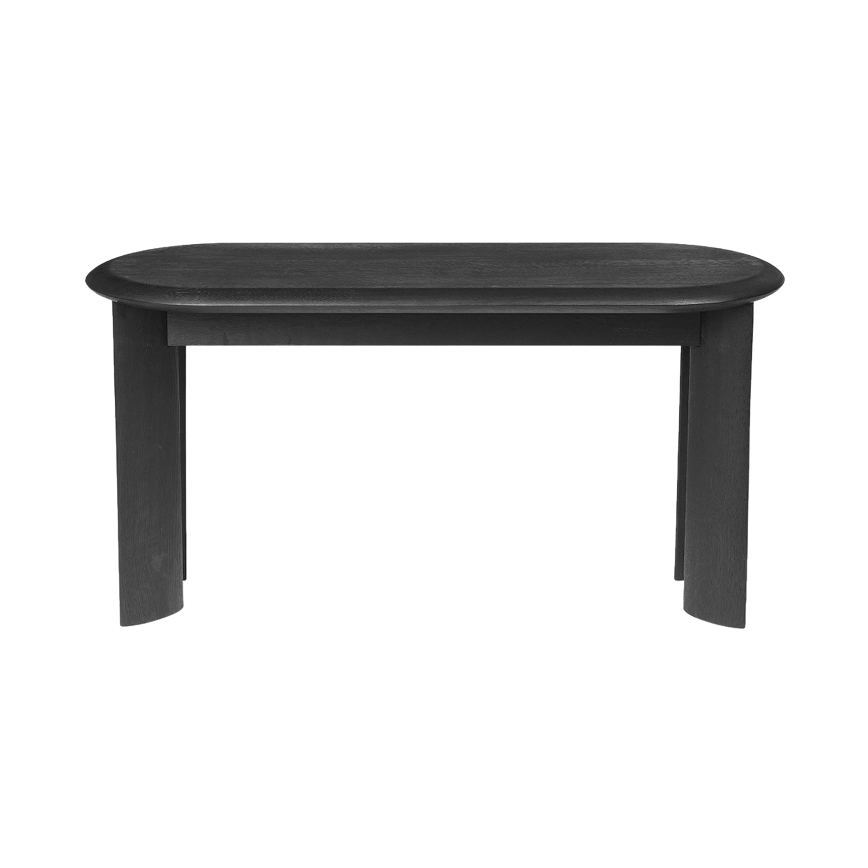 Bevel Bench: Black Oiled Oak