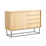 Virka High Sideboard: Oak Veneer