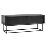 Virka Low Sideboard: Black Painted Oak