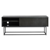 Virka Low Sideboard: Black Painted Oak