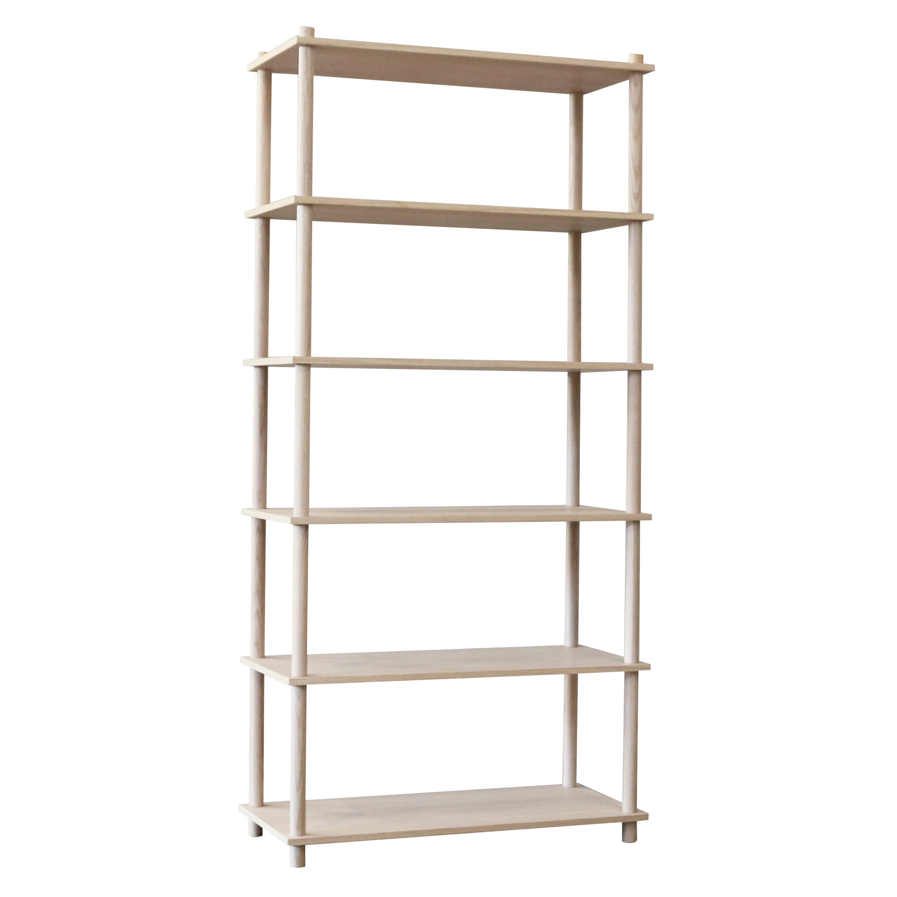 Elevate Shelving System Modular: Configuration 5 + White Pigmented Oak