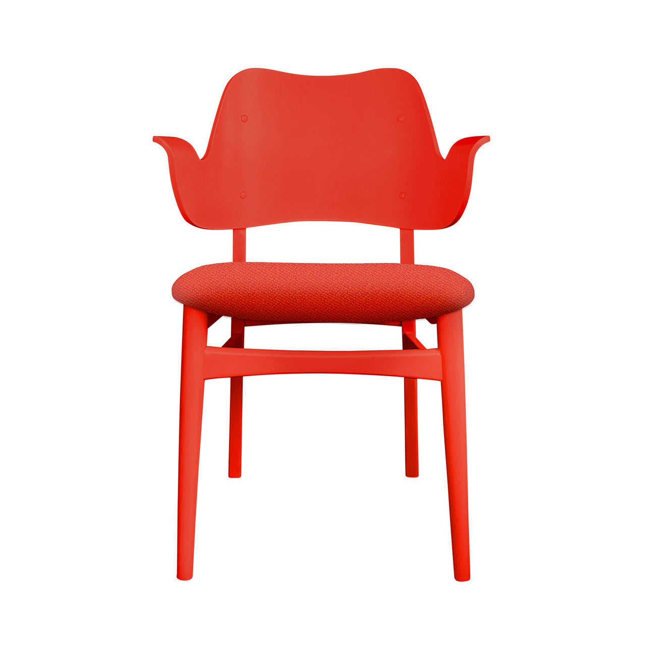 Gesture Dining Chair: Seat Upholstered + Color + Red