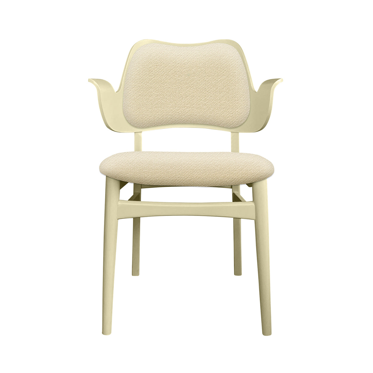 Gesture Dining Chair: Seat + Back Upholstered + Color + Sour Yellow