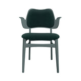 Gesture Dining Chair: Seat + Back Upholstered + Color + Dark Green