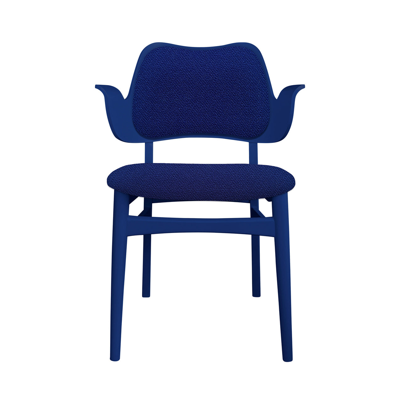 Gesture Dining Chair: Seat + Back Upholstered + Color + Dark Blue