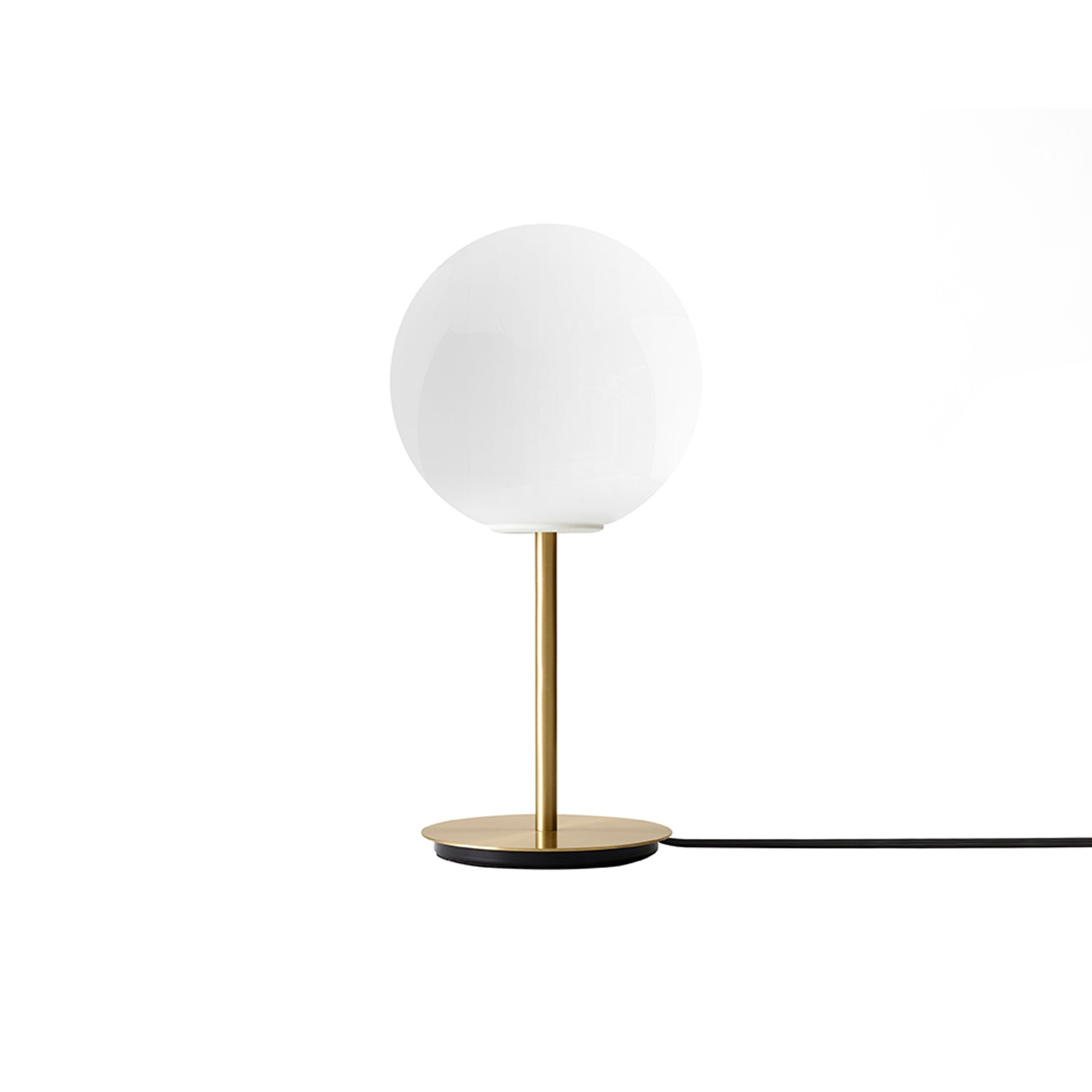 TR Bulb Table Lamp: Quick Ship + Matte + Brushed Brass