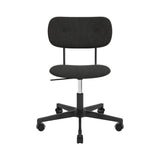 Co Task Chair with Casters: Fully Upholstered + Black Aluminum